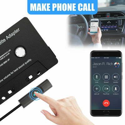 Luhuiyixxn Bluetooth 5.0 CAR AUDIO STEREO CASSETTE TAPE ADAPTER TO AUX สำหรับโทรศัพท์ Samsung