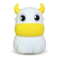 Dull Cow Silicone Night Light Rechargeable Pat Light Warm Dream Bedroom Bedside Table Lamp