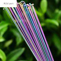 อุปกรณ์เสริมจักรยาน14G 304ซี่จักรยานเสือภูเขาเหล็กสแตนเลสสีรุ้งซี่ซี่ล้อจักรยานซี่ล้อสแตนเลสแบบสุญญากาศ