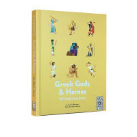 Original English picture book 40 inspiring icons: Greek gods and heroes Greek mythology character story picture book primary school extracurricular English reading youth humanistic knowledge books