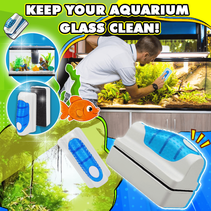Seven Master 1Piece Useful Floating Brush Aquarium Tank Glass Algae Scraper Cleaner