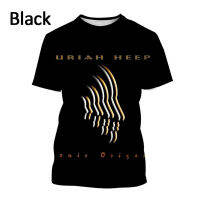 2023 แฟชั่นร้อนใหม่ Uriah Heep ชายเสื้อยืด 3D พิมพ์ Hip Hop Harajuku Unisex เสื้อยืดคอกลมฤดูร้อนสนุกสบาย ๆ แขนสั้นระบายอากาศ