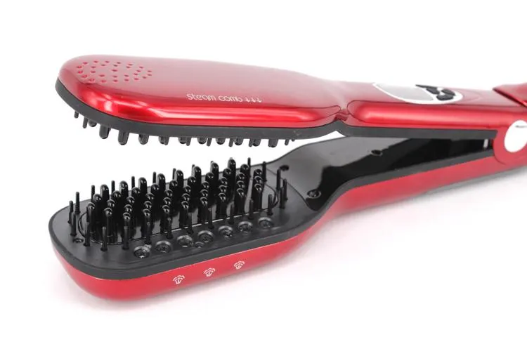 Ceramic coating LCD steam hair straightener comb Electric Hair Straightener Brush hot comb professional flat iron | Lazada PH Ceramic coating LCD steam hair straightener comb Electric Hair Straightener Brush hot comb professional flat iron | Lazada PH