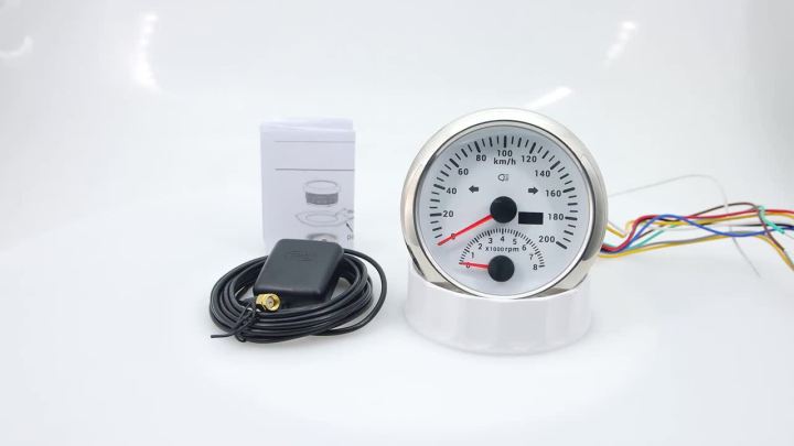 Universal GPS Speedometer with Tachometer 200km/H 8000rpm for Car  Motorcycle Black Case - China Over Speed Buzzer Alarm Speedometer, Needle  Type GPS Speedometer