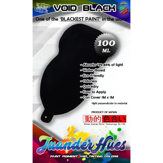 Void Black Blackest Paint Vantablack Iteration Lazada PH