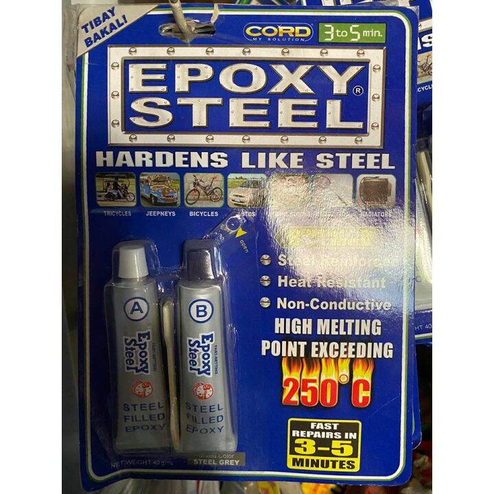 Cord epoxy Steel 15g 40g high heat 3 to 5 minute harden 250 Lazada PH