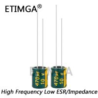 110pcs/lot 10v 470UF Low ESR / Impedance High Frequency Aluminum Electrolytic Capacitor Size 6X7 470UF 20% WATTY Electronics