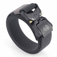 Elastic Jeans Belt For Men Aluminum Alloy Pluggable Buckle Training Tactical Belts Comfortable High Quality Male Belt Hunting