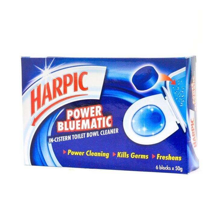 Harpic Power Bluematic 6 Blocks x50g (InCistern Toilet Bowl Cleaner