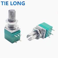 5pcs New RV097NS 5pin RK097NS RV097 5K 10K 20K 50K 100K 500K with a switch audio shaft 15mm amplifier sealing potentiometer