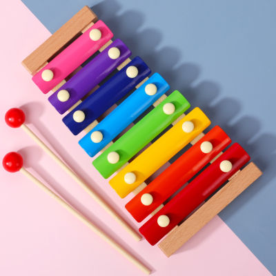 Montessori Xylophone Wooden Toys Educational Eight-Notes Frame Style Kids Baby Musical Funny For Children Jouet Enfant