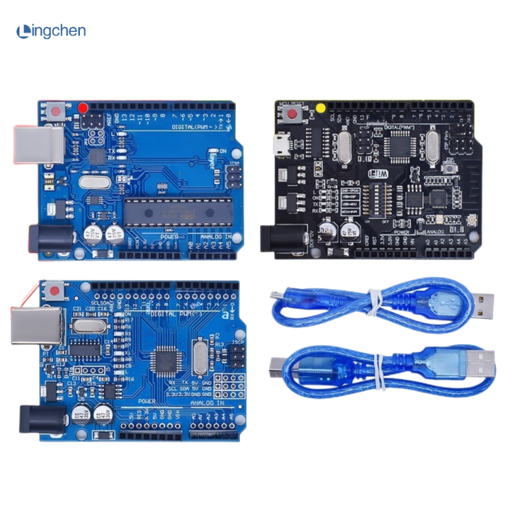 UNO R3อย่างเป็นทางการกล่อง ATMEGA16U2 Uno WiFi R3ชิป ATMEGA328P เดิม ...