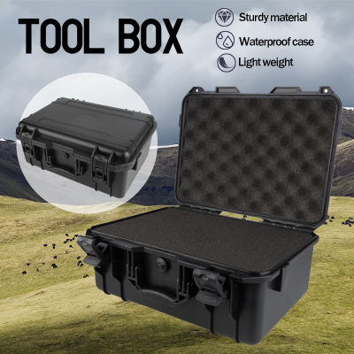 Toolbox  ABS Plastic Safety Equipment Instrument Case Portable Outdoor Waterproof Tool Box Impact Resistant Tool Storage Case Pre-cut Foam Multi-size