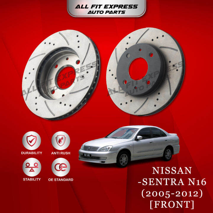 NISSAN SENTRA N16 (20052012) FRONT (DEPAN) QUESTA DISC ROTOR SPORT