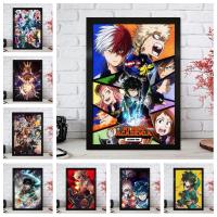 ◇ การ์ตูนญี่ปุ่น Anime My Hero Academia Kids Room Art Home Decor ผ้าใบภาพวาดโปสเตอร์ Living Wall Decor ภาพ A1416