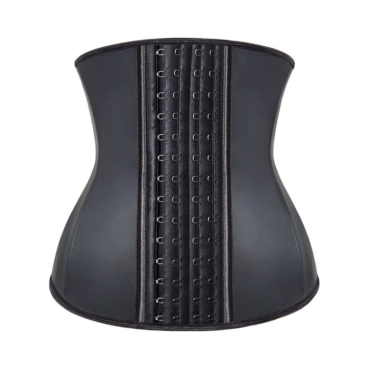 2021Burvogue Women Waist Trainer Corset Steel Bone Latex Corset Slimming Waist Cincher Control Underbust Corset Shapewear Plus Size