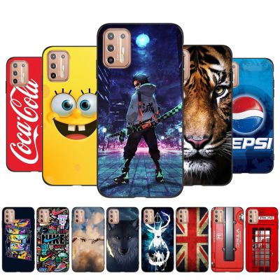 For Motorola Moto G9 Plus Case Soft Silicone Back Cover For MotoG9Plus Phone Case Protective Black Tpu Case fashion cute sport car cartoon