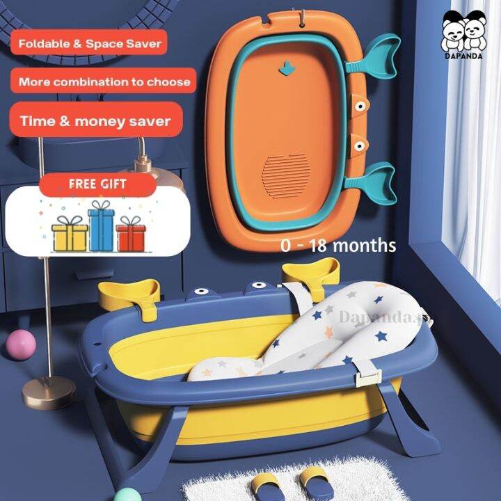 heat sell DAPANDA Foldable Baby Bath Tub Collapsible Portable Folding