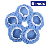 【CW】 5PCS Polishing Bonnet Buffer Pad Microfiber Car Polisher Cover for Paint Care 5-6 quot; 7-8 quot; Sponge