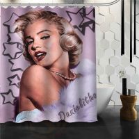 【CW】▪  Custom Marillyn Monroe shower curtain Shower Curtains Mildewproof Polyester Fabric with Hooks