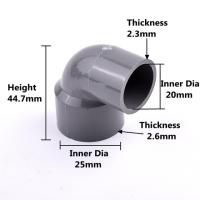 ข้อต่อข้อต่อลด90ข้อศอกทำจาก Pvc 1ชิ้นระบบชลประทานในสวนข้อต่อพลาสติกอุปกรณ์ตู้ปลาแท็งก์ปลา