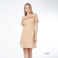 VERONIQA Dress AM-D1132 by AMILA พีชสกิน แขนสั้น IGPU23-5