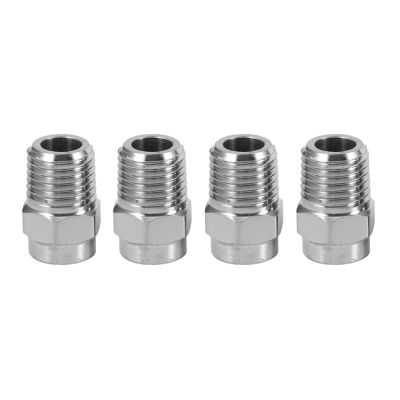 4 Pcs Pressure Washer Surface Cleaner Nozzle Replacement Thread Type Spray Nozzle to Water Broom and Undercarriage Cleaner,40 Degree 2.5 Orifice Spray Ti