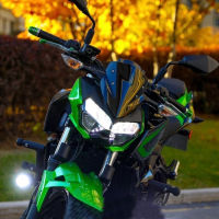 FOR NEW KAWASAKI Z400 MOTORCYCLE MODIFIED ORIGINAL ACCESSORIES FRONT WINDSHIELD BLACK TRANSPARENT WINDSHIELD DEFLECTOR