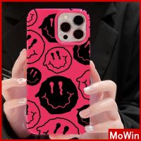 Mowin - เข้ากันได้สำหรับ เคสไอโฟน เคสไอโฟน11 เคส iphone 11 สำหรับ iPhone 14 Pro Max เคสไอโฟนสีชมพูเคสนิ่ม TPU เคลือบเงากันกระแทกป้องกันกล้องน่ารักน่ารักหน้ายิ้มเข้ากันได้กับ iPhone 13 Pro max 12 Pro Max 11 xr xs max 7Plus 8Plus