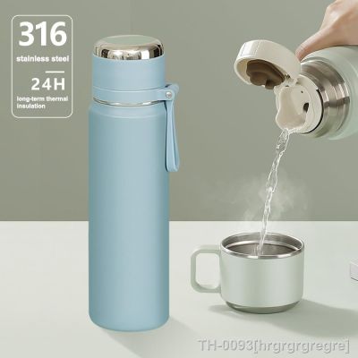 ✳✢ hrgrgrgregre Garrafa térmica 316 copo isolado de água aço inoxidável garrafa bala cabeça dupla camada ar livre