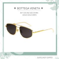 แว่นกันแดด BOTTEGA VENETA : BV1125S 002 SIZE 59 MM. (GOLD-GOLD-GREY)