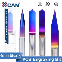 【DT】hot！ XCAN V PCB Carving Bit Tungsten Carbide Milling Cutter 6mm Shank Router 20/25/30/60/90 Degrees Engraving