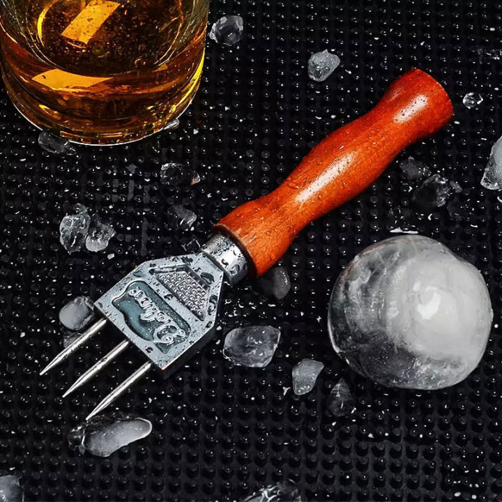 ice-pick-sturdy-ice-chipper-with-solid-wood-handle-304-stainless-steel-three-pronged-ice-crusher-for-cocktail-bartender