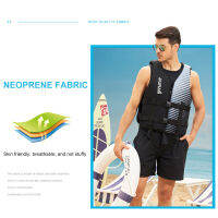 Neoprene พายเรือเสื้อชูชีพปรับผู้ใหญ่เด็กเสื้อพยุงนุ่มปลอดภัยอเนกประสงค์สายรัดไนลอนสำหรับว่ายน้ำตกปลาทะเล