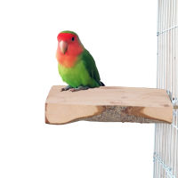 Parrot Platform Bird Standing Stick Natural Wood for Small Parakeets Parrot Budgies Cockatiels Conure Lovebirds