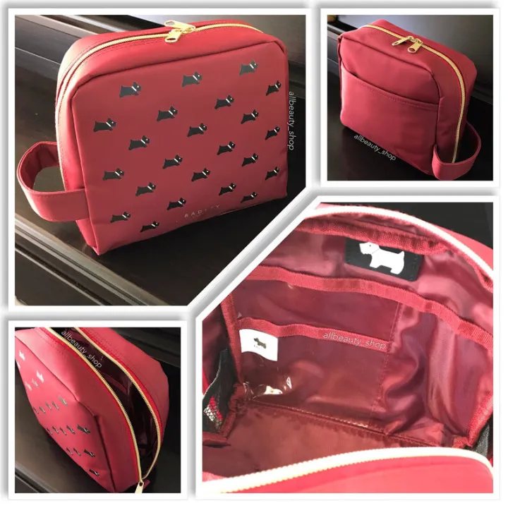 Radley By Shiseido Cosmetic Bag ชิเซโด้ กระเป๋าเครื่องสำอางค์ กระเป๋าแบรนด์ กระเป๋าถือน้องหมา สี