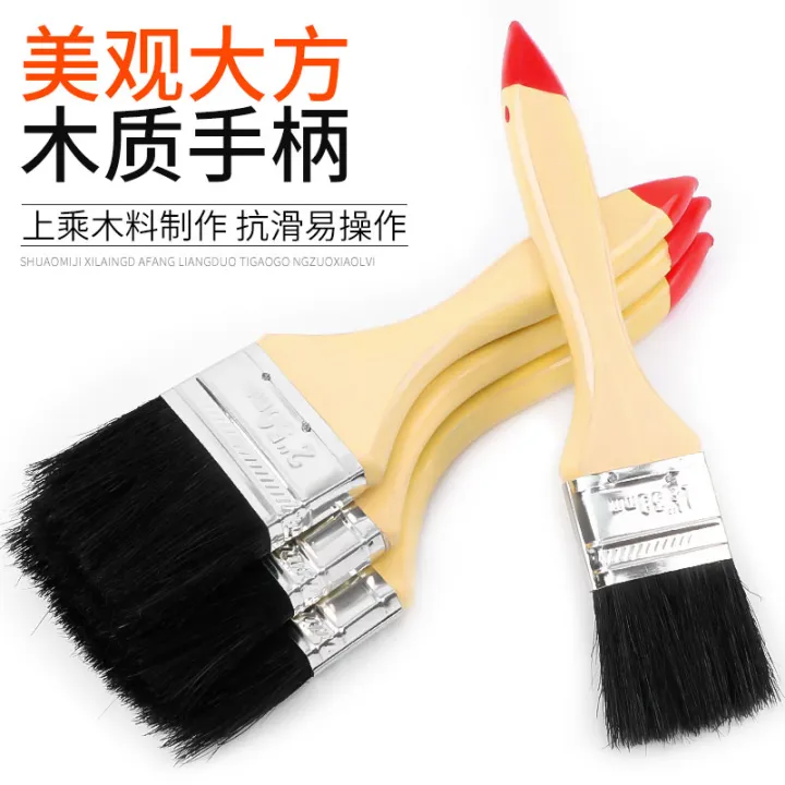 Advanced Pig Hair Brush Long Hair Paint Brush Wooden Handle Pig Hair Brush  Sub Dust Sweeping Brush Oil Brush Flat Brush Mane Brush Free Shipping |  Lazada PH