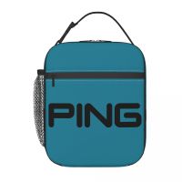 Golf Logo Insulated Lunch Bag for Camping Travel Waterproof Thermal Cooler Bento Women Kids
