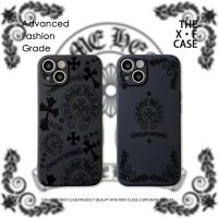 Chrome Hearts เคสซิลิโคน ไอโฟน11 กันกระแทก เคส compatible for iPhone 13 14 12 11 Promax xsmax xr xs 6 7 8 plus cases