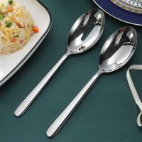 [COD] Jia 304 stainless steel public spoon hotel restaurant meal creative dish leak