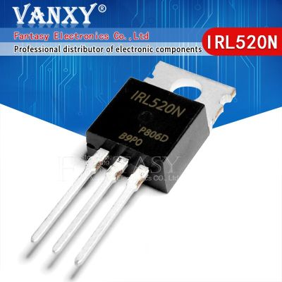 10PCS IRL520N TO-220 IRL520 TO220 IRL520NPBF IRL520PBF vanxy TO-220 100V 10A WATTY Electronics