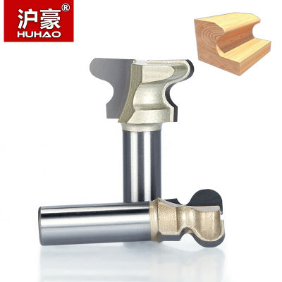 HUHAO 1pc 1/2－Shank Woodworking Router Bits Two Flute Milling Cutter Double Finger End Mill สําหรับเครื่องมือ CNC ตัดไม้