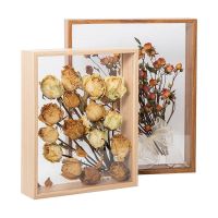 ❀℗┋ Multipurpose Deep 3d Frame for Dried Flowers Wooden Photo Frame 4cm Depth Nordic Shadow Box Picture Specimens Holder Wall Decor