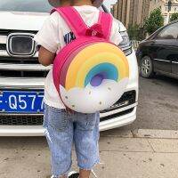 Kids Cartoon Backpack Children Boy Girl Schoolbag Lovely Rainbow Donut Bagpacks Multi-functional Children Kids Festival Gifts 【AUG】