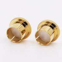 12Pcs Noise Stopper 24KBrass RCA Plug Caps คุณภาพสูงสุดภายใต้สิ่งที่ใส่เข้าไป