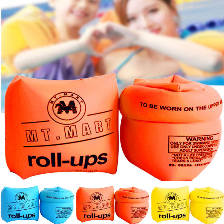 Inflatable Arm Bands Floatation Sleeves Water Wings Swimming Arm Floats