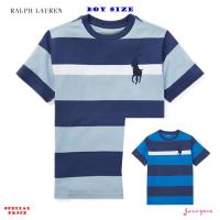 RALPH LAUREN STRIPED COTTON JERSEY T-SHIRT ( BOY SIZE 8-20)