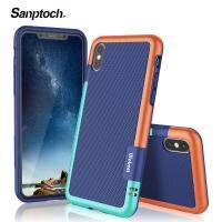 Sanptoch เคสโทรศัพท์กันกระแทกกันลื่นไฮบริด 3 สีอัลตร้าสลิมสำหรับ iPhone 11 PRO MAX x XS MAX XR เคสซิลิโคน TPU อ่อนสำหรับ iPhone 7 8 6 6S PLUS ปลอกป้องกัน