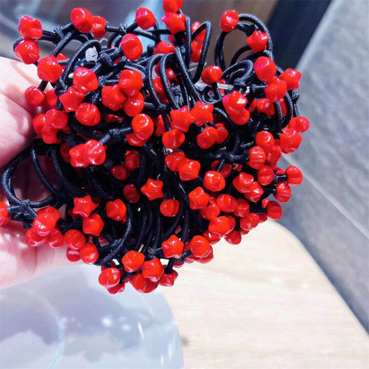 We Flower 5Pcs Cartoon Cute Mickey Stars Heart Rose Hair Tie Colorful And  Black Hair Rope For Kids Baby Girls Ponytail Rubber Bands High Elastic Kids  Hair Styling Creative Hair Rope |