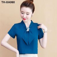 is short sleeve chiffon blouse female the new summer 2021 show a loose diamond thin render unlined upper garment jacket